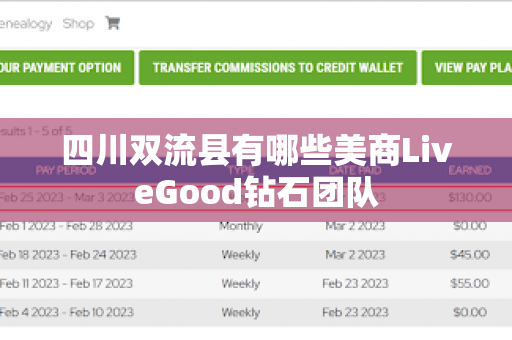 四川双流县有哪些美商LiveGood钻石团队